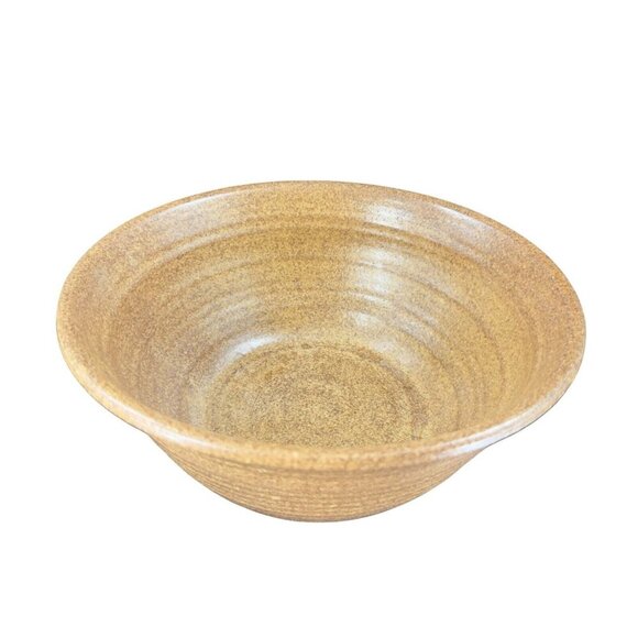 2004 Liberty Pottery Becky Large Stoneware Brown Speckled Bowl Dish Ohio Crafted - Picture 2 of 15